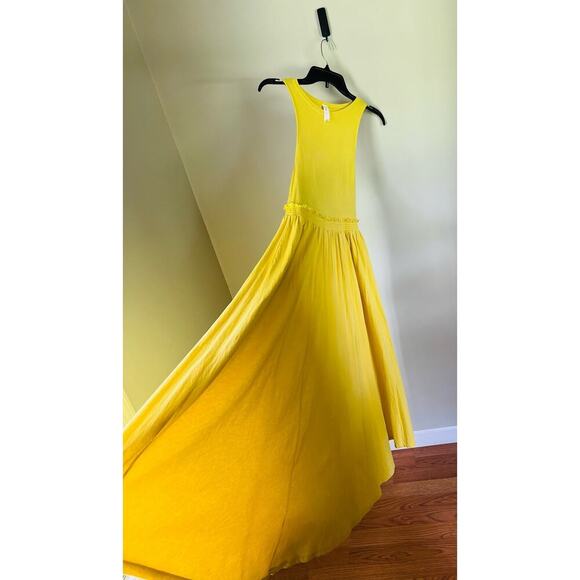 Anthropologie Daily Practice Jump High Yellow Maxi Cutout Sundress Size … - Picture 5 of 11